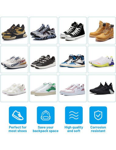 Soportes para Zapatos X-Large Negro - Paquete de 2 Clips