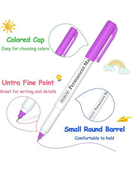 Marcadores Permanentes Shuttle Art 30 Colores Punta Ultra Fina Marcadores Permanentes Shuttle Art 30 Colores Punta Ultra Fina