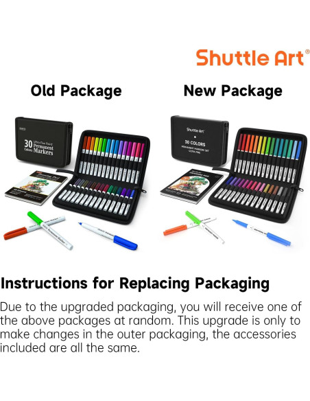 Marcadores Permanentes Shuttle Art 30 Colores Punta Ultra Fina Marcadores Permanentes Shuttle Art 30 Colores Punta Ultra Fina