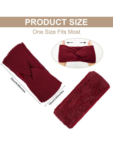 Cinta de Cabeza de Invierno Chalier para Mujeres - Turbante de Crochet