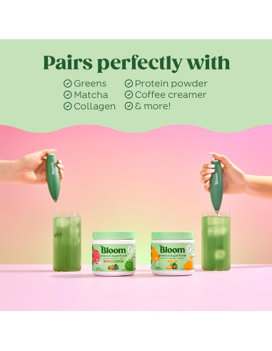 Batidor Eléctrico de Mano Bloom Nutrition, Acero Inoxidable