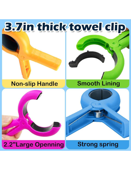 Clips para Toallas de Playa TXGSDXS 16 Piezas Multicolor Clips para Toallas de Playa TXGSDXS 16 Piezas Multicolor