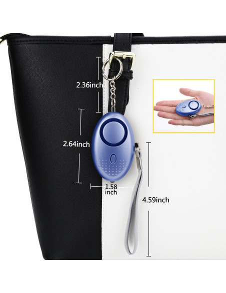 Alarma Personal de Seguridad TAIKER 140DB Paquete de 5 Unidades Alarma Personal de Seguridad TAIKER 140DB Paquete de 5 Unidades