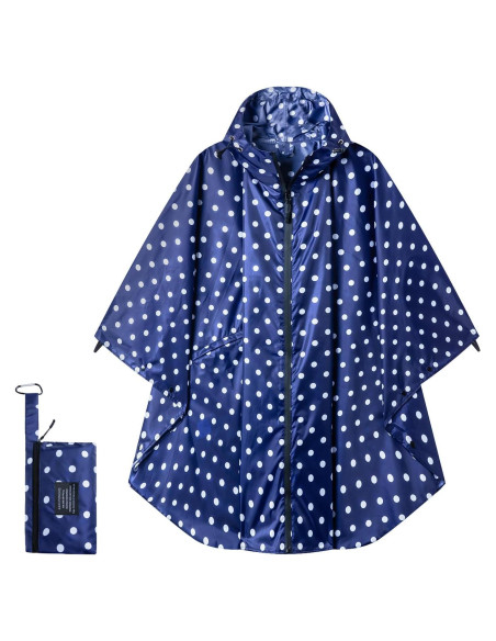 Poncho de Lluvia Impermeable para Adultos - A-punto Azul Poncho de Lluvia Impermeable para Adultos - A-punto Azul