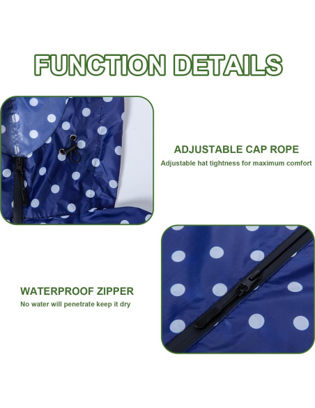 Poncho de Lluvia Impermeable para Adultos - A-punto Azul Poncho de Lluvia Impermeable para Adultos - A-punto Azul