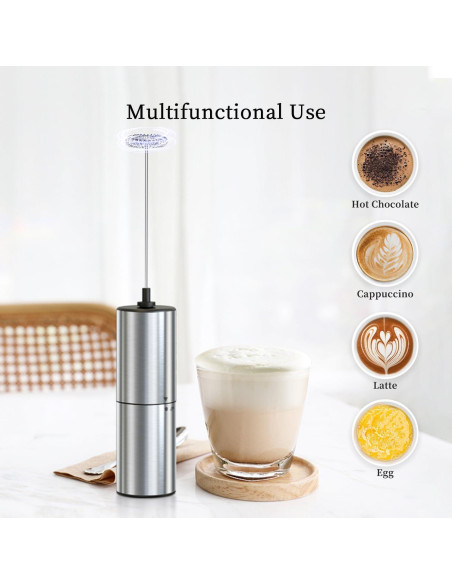 Espumador de Leche Eléctrico ELMWAY KJBQ-9 Acero Inoxidable Espumador de Leche Eléctrico ELMWAY KJBQ-9 Acero Inoxidable