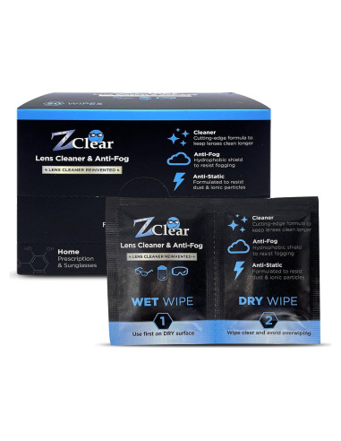 Toallitas limpiadoras Z Clear 50 unidades antiempañantes