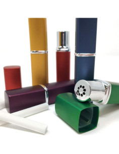 Juego de 5 Inhaladores de Aromaterapia Rivertree Life - Aluminio y Vidrio 2