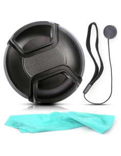 Cubierta de lente Nikon AF-S DX 18-300mm + Sujetador + Paño