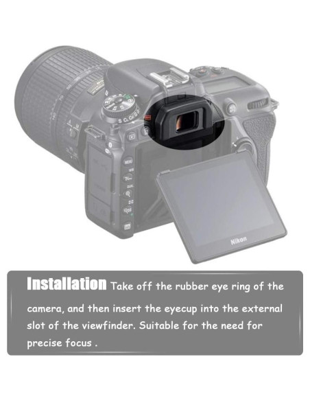 Ocular DK-28 y Nivel de Zapata Fría para Nikon D7500 Ocular DK-28 y Nivel de Zapata Fría para Nikon D7500
