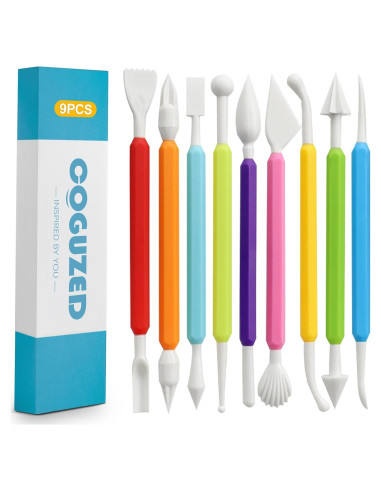 Kit de Herramientas de Escultura en Arcilla CoguZed 9 Piezas