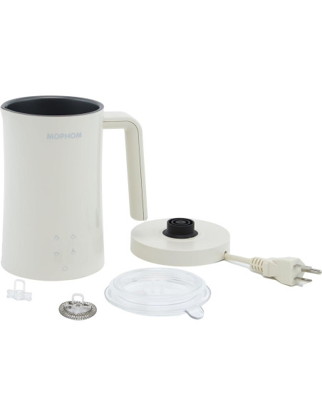 Espumador de Leche MOPHOM MMF02 350ml 4 en 1 Automático Blanco Espumador de Leche MOPHOM MMF02 350ml 4 en 1 Automático Blanco