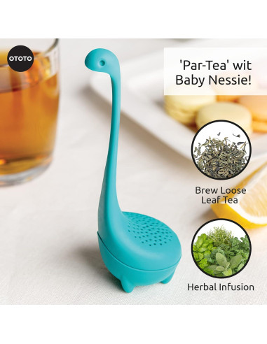 Infusor de Té OTOTO Baby Nessie - Silicona Turquesa