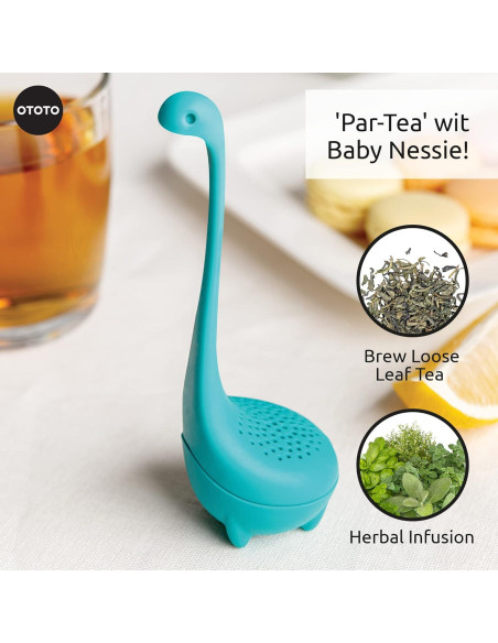 Infusor de Té OTOTO Baby Nessie - Silicona Turquesa Infusor de Té OTOTO Baby Nessie - Silicona Turquesa