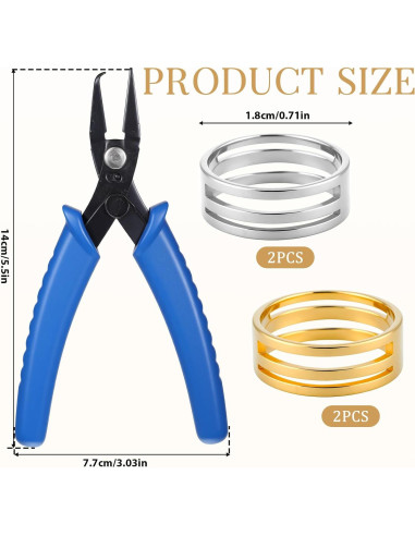 Alicates de Joyería Styquenzer para Abrir Anillos de Salto 14cm