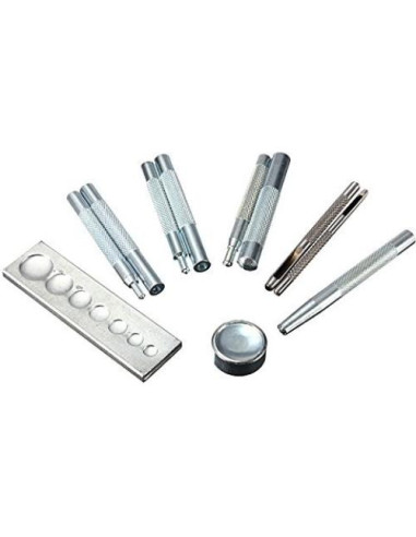 Kit de herramientas de cuero DIY Skyzonal 11 piezas con troquel