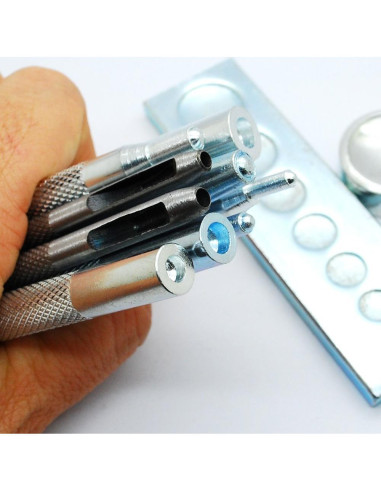 Kit de herramientas de cuero DIY Skyzonal 11 piezas con troquel
