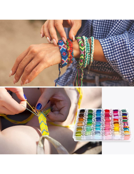 Kit de Hilos para Pulseras de Amistad VICOVI 110 Colores Kit de Hilos para Pulseras de Amistad VICOVI 110 Colores