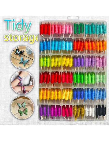 Kit de Pulseras de Amistad QCZKB - 36 Colores Hilo Algodón Kit de Pulseras de Amistad QCZKB - 36 Colores Hilo Algodón