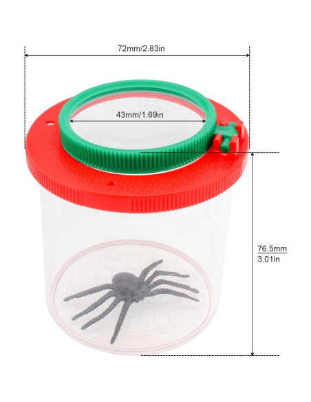 Kit de Observación de Insectos Aumentador 3X 6X - 2 Piezas Kit de Observación de Insectos Aumentador 3X 6X - 2 Piezas