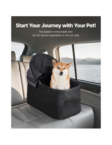 Carrito Plegable para Mascotas VEVOR 15 kg 4 Ruedas
