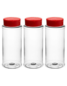Set de 3 Botellas de Especias Skyway 12 OZ - Plástico Claro