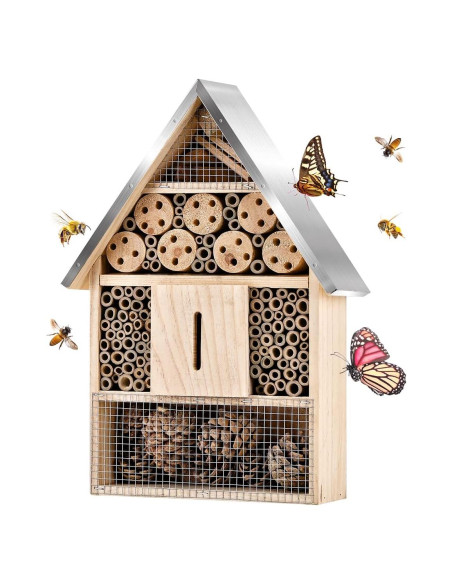 Casa de Insectos de Madera ELIPARK para Abejas y Mariposas Casa de Insectos de Madera ELIPARK para Abejas y Mariposas