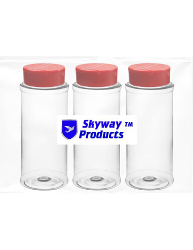 Set de 3 Botellas de Especias Skyway 12 OZ - Plástico Claro