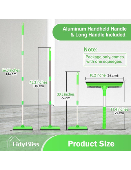 Limpiaparabrisas Profesional TidyBliss 142 cm con Esponja Verde Limpiaparabrisas Profesional TidyBliss 142 cm con Esponja Verde