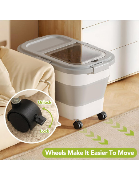 Contenedor de Almacenamiento de Comida para Mascotas Summark 10L Contenedor de Almacenamiento de Comida para Mascotas Summark 10L