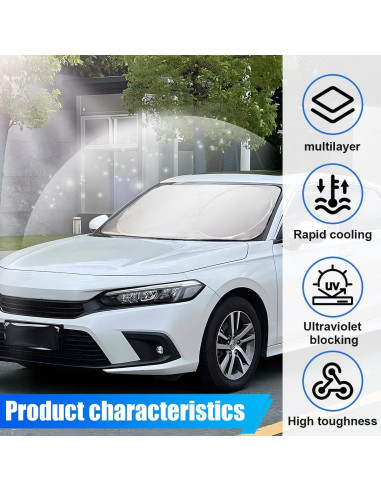 Protector Solar Parabrisas Coche DUSCOKE 6 Piezas UV