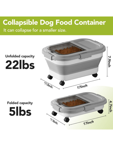 Contenedor de Almacenamiento de Comida para Mascotas Summark 10L Contenedor de Almacenamiento de Comida para Mascotas Summark 10L