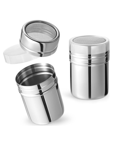 Dispensador de Azúcar en Polvo HANSGO Acero Inoxidable 2 Pcs