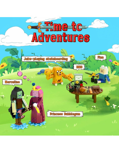 Juego de Construcción Aventura MYFUNTOY 589pcs BMO Finn Rey Hielo