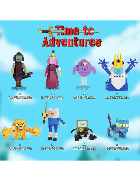 Juego de Construcción Aventura MYFUNTOY 589pcs BMO Finn Rey Hielo Juego de Construcción Aventura MYFUNTOY 589pcs BMO Finn Rey Hielo