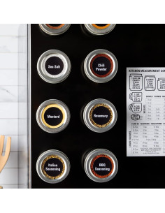 Tarros Magnéticos de Especias Cocina Talentosa - 12 Piezas 85g 2