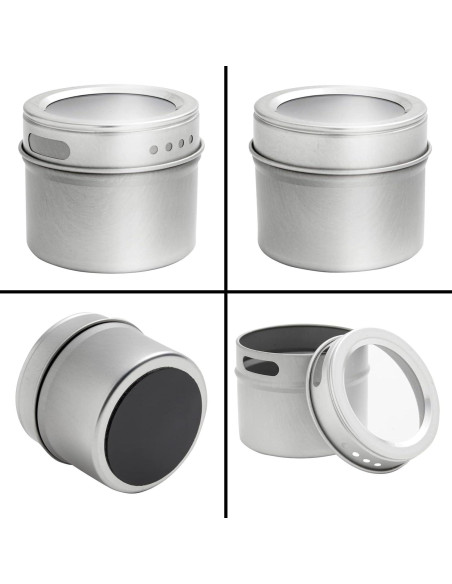 Tarros Magnéticos de Especias Cocina Talentosa - 12 Piezas 85g Tarros Magnéticos de Especias Cocina Talentosa - 12 Piezas 85g