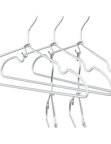 Ganchos Conectores para Perchas KOOBAY 72PCS Plateado