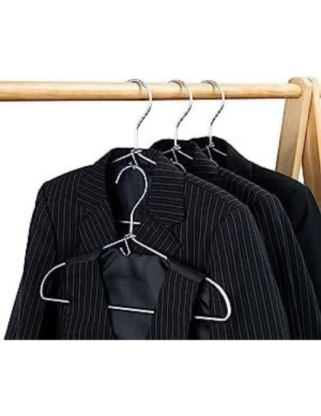 Ganchos Conectores para Perchas KOOBAY 72PCS Plateado Ganchos Conectores para Perchas KOOBAY 72PCS Plateado