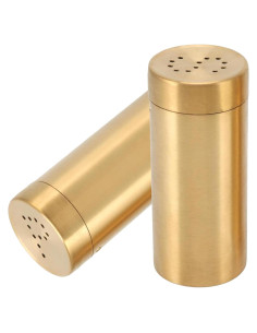 Tarros de Especias Dorados Nwstar de Acero Inoxidable 100ml - 2 Pcs