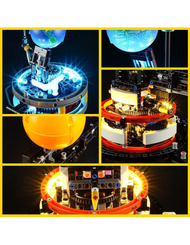 Kit de Luz BOOZUU para Lego 42179 Tierra y Luna en Órbita