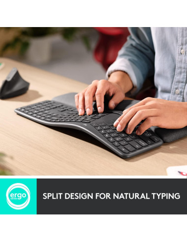 Logitech MX Master 3S Ratón Inalámbrico y Teclado Ergo K860