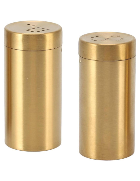 Tarros de Especias Dorados Nwstar de Acero Inoxidable 100ml - 2 Pcs Tarros de Especias Dorados Nwstar de Acero Inoxidable 100ml - 2 Pcs