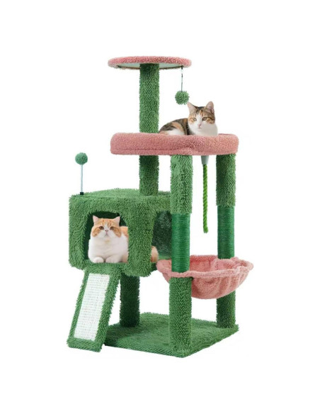 Árbol para Gatos Todo en Uno TWDEPART 95 cm Verde Árbol para Gatos Todo en Uno TWDEPART 95 cm Verde