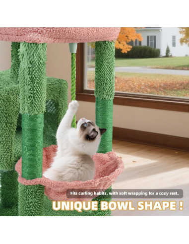 Árbol para Gatos Todo en Uno TWDEPART 95 cm Verde