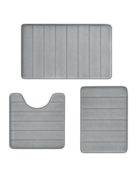 Juego de Alfombrillas de Baño RUN HELIX 3 Piezas Antideslizantes Juego de Alfombrillas de Baño RUN HELIX 3 Piezas Antideslizantes
