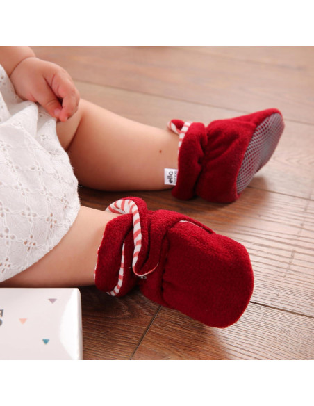 Botines de Forro Polar Ella Bonna para Bebés 6-12 Meses Burdeos Botines de Forro Polar Ella Bonna para Bebés 6-12 Meses Burdeos