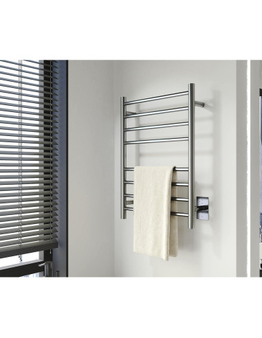 Calentador de Toallas Eléctrico SHARNDY Cromo Pulido 70W 70x50 cm