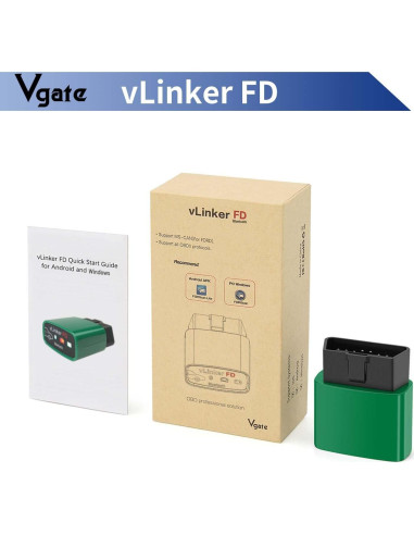 Escáner OBD2 Vgate vLinker FD Bluetooth 3.0 para Android y Windows