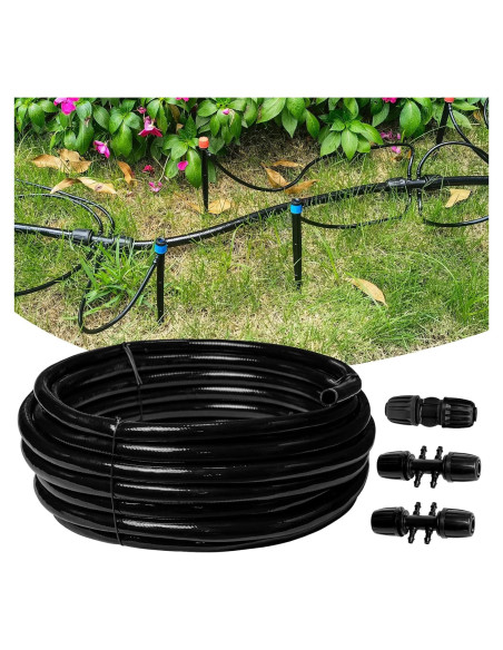 Tubo de Riego por Goteo 15m Riboud 1/2 Pulgada Accesorios Tubo de Riego por Goteo 15m Riboud 1/2 Pulgada Accesorios